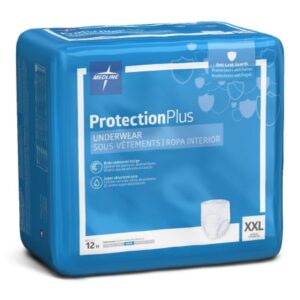 Unisex Adult Absorbent Underwear FitRight Super Pull On with Tear Away Seams 2X-Large Disposable Heavy Absorbency