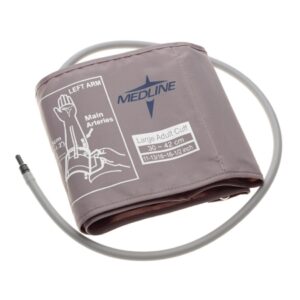 Reusable Blood Pressure Cuff Medline 30 to 42 cm Arm Nylon Cuff Large Cuff