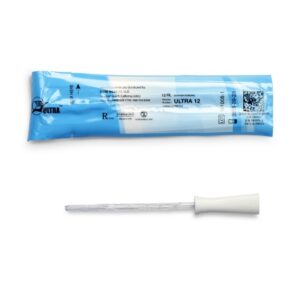 Urethral Catheter Cure Ultra Straight Tip Lubricated PVC 12 Fr. 6 Inch