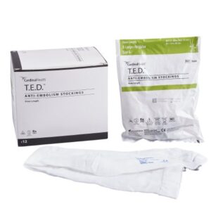 Anti-embolism Stocking T.E.D. Knee High X-Large / Regular White Inspection Toe