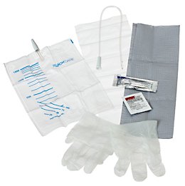 Intermittent Catheter Tray Easy Cath Straight Tip 14 Fr. Without Balloon PVC