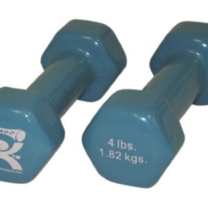 Dumbbell Pair Hexagon Heads CanDo 4 lbs.