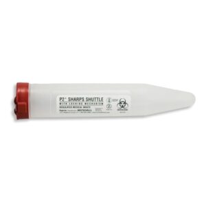 Pocket Shuttle Sharps Container Sharps Dart Translucent Base 6-7/10 L X 1-1/10 D Inch Vertical Entry 6 Needles