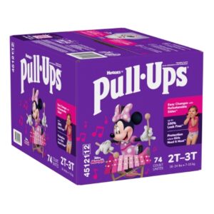 Female Toddler Training Pants Pull-Ups Size 2T to 3T Disposable Moderate Absorbency