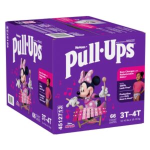 Female Toddler Training Pants Pull-Ups Size 3T to 4T Disposable Moderate Absorbency