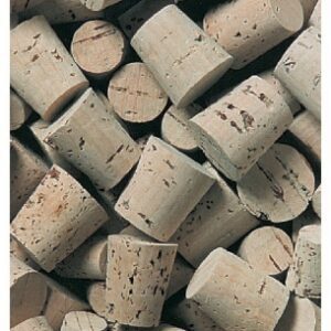 Fisherbrand Cork Stopper 0.63 X 2.06 cm, 4, Natural, Laboratory Grade, 4 Stopper, 1.6 Top X 1.19 cm Bottom dia.