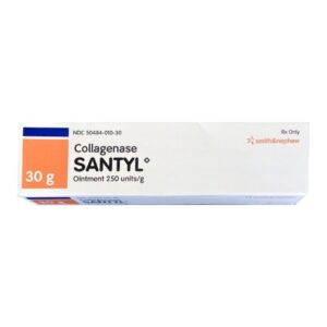 SANTYL Collagenase Clostridium Hystoliticum / White Petrolatum 250 Units / Gram Ointment 30 Gram