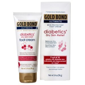 Foot Moisturizer Gold Bond Ultimate Diabetics’ 3.4 oz. Tube Unscented Cream
