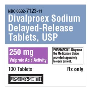 Divalproex Sodium 250 mg Tablet 100 Tablets