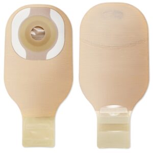 Ostomy Pouch Premier One-Piece System 12 Inch Length Convex, Pre-Cut 3/4 Inch Stoma Drainable