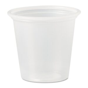 Souffle Cup Solo 1.25 oz. Translucent Plastic Disposable
