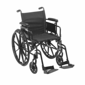 Wheelchair drive Cruiser Dual Axle Full Length Arm Swing-Away Footrest 20 Inch Seat Width Adult
