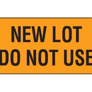 Pre-Printed Label Shamrock Auxiliary Label Orange Cardstock NEW LOT / DO NOT USE Black Alert Label 3/4 X 1-1/2 Inch