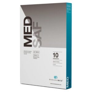 Honey Impregnated Wound Dressing MedSaf Rectangle 4 X 5 Inch Sterile