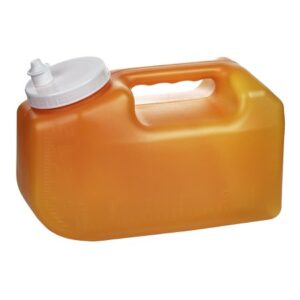 24 Hour Urine Specimen Collection Container Urisafe 4-1/2 X 6-1/4 X 9-5/8 Inch 3,000 mL (101 oz.) Screw Cap Unprinted NonSterile
