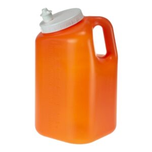 24 Hour Urine Specimen Collection Container Uritainer 5-1/4 X 5-1/4 X 9-1/5 Inch 2,500 mL (84.5 oz) Screw Cap Unprinted NonSterile