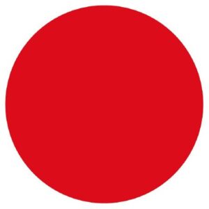 Blank Label WorkSafe Label Dot Red Paper 3/4 Diameter