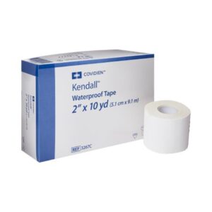 Waterproof Medical Tape Kendall White 2 Inch X 10 Yard Cloth NonSterile