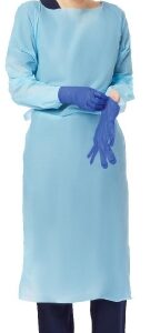 Protective Procedure Gown Thumbs Up One Size Fits Most Blue NonSterile Not Rated Disposable