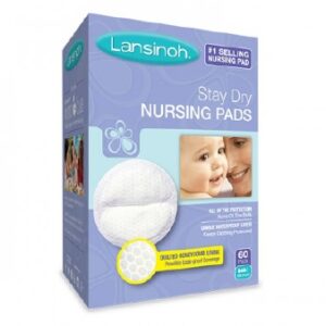 Nursing Pad Lansinoh Stay Dry One Size Fits Most Quilted Cotton Disposable