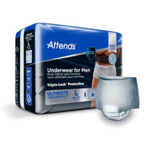 Male Adult Absorbent Underwear Attends For Men Pull On with Tear Away Seams Large Disposable Heavy Absorbency