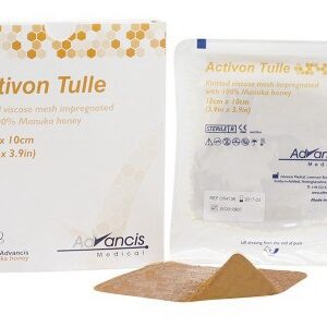 Honey Impregnated Wound Dressing Activon Tulle Square 4 X 4 Inch Sterile