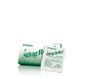 Sting and Bite Relief Ethyl Alcohol / Lidocaine Safetec Towelette Individual Packet