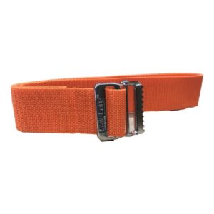 Gait Belt EZ Clean 60 Inch Length Orange Polyurethane Coated Webbing