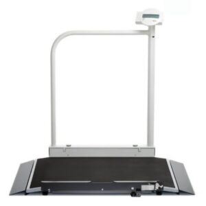 Wheelchair Scale With handrail seca 676 Digital Display 800 lbs. / 363 kg Capacity AC Power
