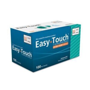Standard Insulin Pen Needle EasyTouch 32 Gauge 4 mm Length NonSafety