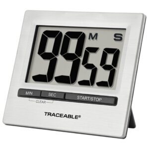 Electronic Alarm Timer Extra Large Digit Count Down Traceable 100 Hours Digital Display