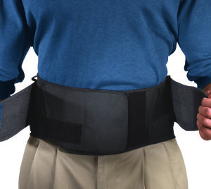 Back Brace Mueller Extended Size Hook and Loop Strap Closure 50 to 70 Inch Waist Circumference 9 Inch Height Adult
