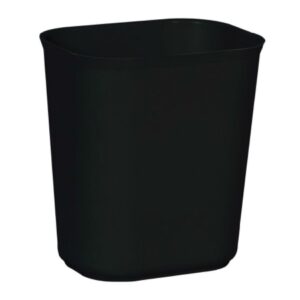 Fire-Resistant Trash Can Rubbermaid 14 Quart / 3.5 gal. Black Thermoset Polyester Rectangular