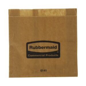 Feminine Hygiene Receptacle Liner Rubbermaid Brown Waxed Paper 8-1/2 X 8-3/4 Inch