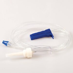 Primary IV Administration Set MedSource Gravity 2 Ports 60 Drops / mL Drip Rate Without Filter 83 Inch Tubing Solution