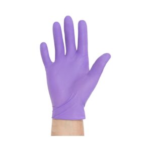 Exam Glove Purple Nitrile-Xtra X-Large Sterile Pair Nitrile Extended Cuff Length Textured Fingertips Purple Chemo Tested