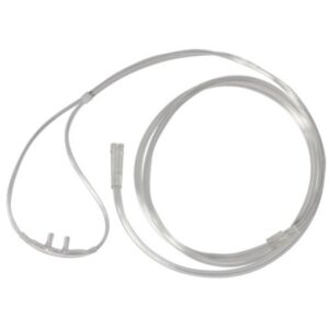 ETCO2 Nasal Sampling Cannula with O2 Delivery Adult Curved Prong / NonFlared Tip 4 Foot O2 Line