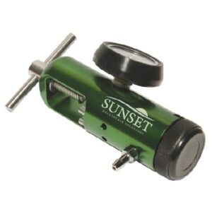 Sunset Oxygen Regulator Click Style 0 – 15 LPM Barb Outlet CGA-870