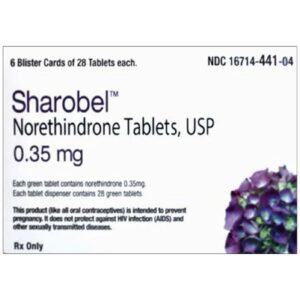 Sharobel Norethindrone 0.35 mg Tablet 168 Tablets