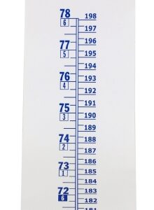 Growth Chart Baseline 4 X 4 X 4 Inch