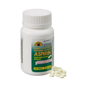 Pain Relief HEALTHSTAR 81 mg Strength Aspirin Tablet 120 per Bottle