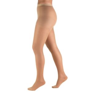 Compression Pantyhose Waist High Queen Beige Closed Toe