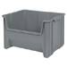 Stackable Storage Bin Stak-N-Store Gray Plastic 12-1/2 X 16-1/2 X 17-1/2 Inch