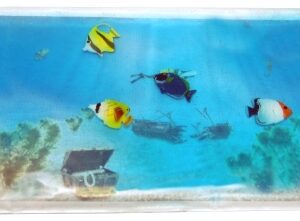 Sensory Stimulator Gel Pad Aquarium with Moveable Fish