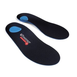 Orthotic Insole Powerstep Classic Plus Full Length EVA / Polyester / Polypropylene / Poron / VCT Male 14 to 15 Black / Blue