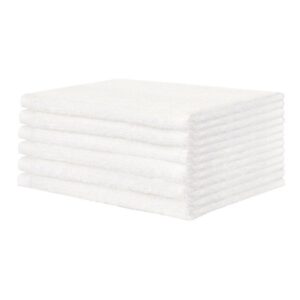Washcloth 12 X 12 Inch White Reusable