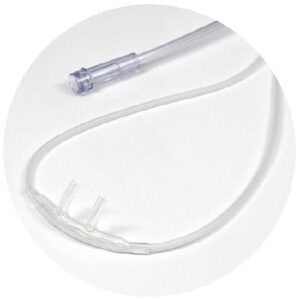 ETCO2 Nasal Sampling Cannula with O2 Delivery Adult Curved Prong / NonFlared Tip 4 Foot O2 Line