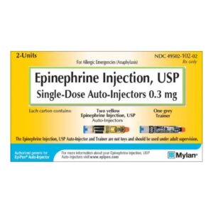 Epinephrine 0.3 mg Injection 0.3 mL