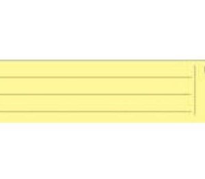 Pre-Printed Label First Healthcare Products ID Spine Insert Yellow Cardstock Name_Doctor_Note_ Rm No Black Patient Information 16/17 X 5 Inch