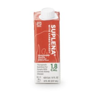 Oral Supplement Suplena with Carbsteady Vanilla Flavor Liquid 8 oz. Reclosable Carton